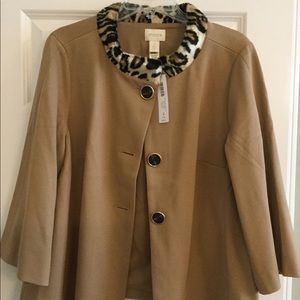 NWT Chico’s 3/4 sleeve swing coat.